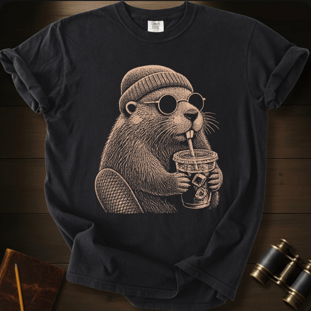 Beaver and Coffee - T-shirt