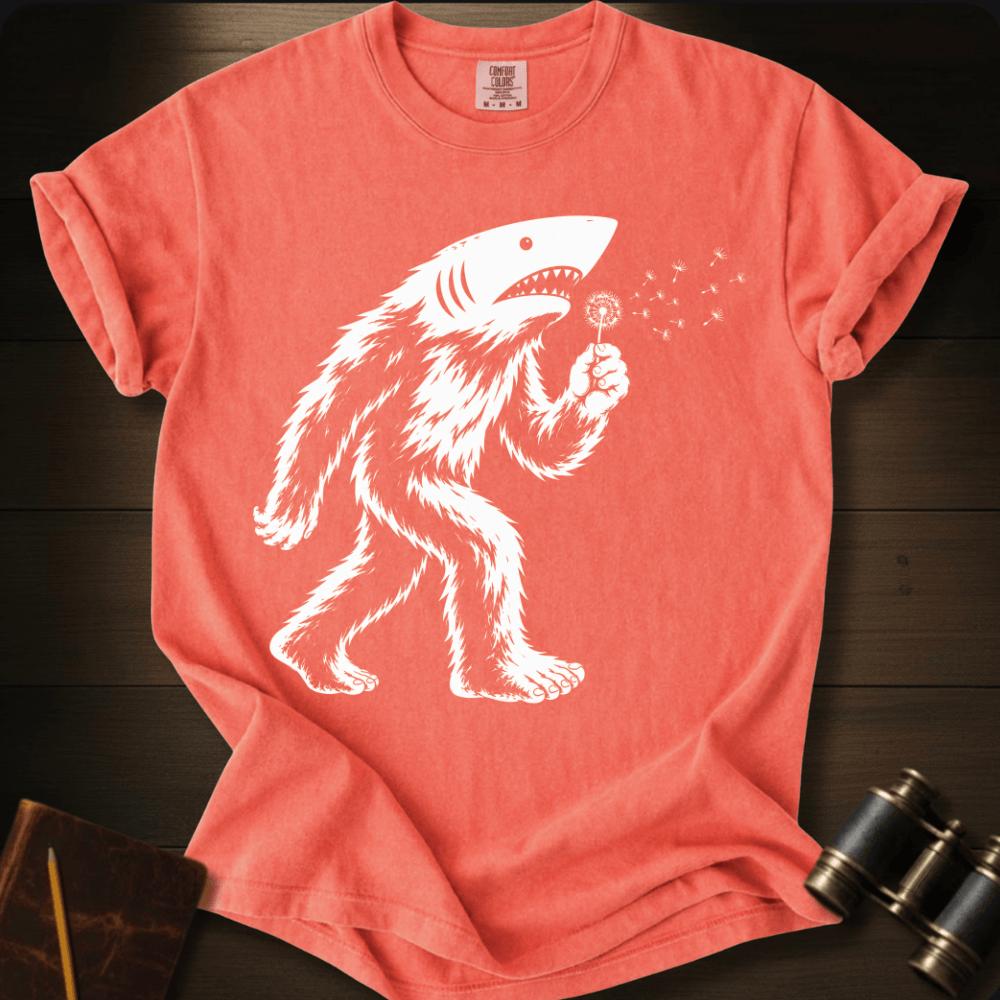 Sharksquatch Blowing WishesT-shirt