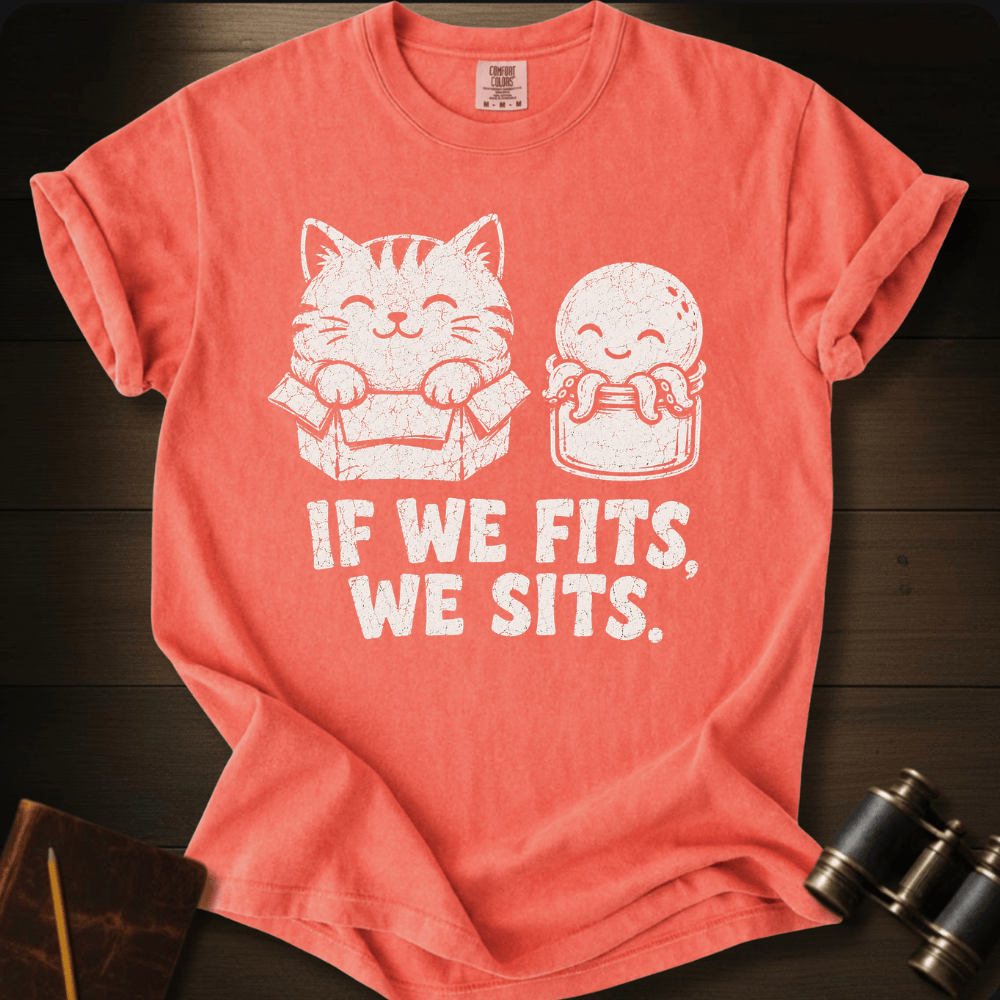 If we Fits We Sits T-shirt