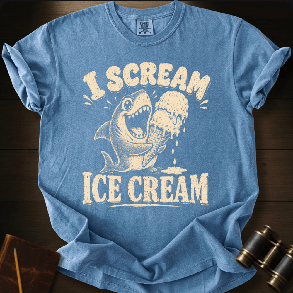 Shark I Scream Ice - Cream  T-shirt