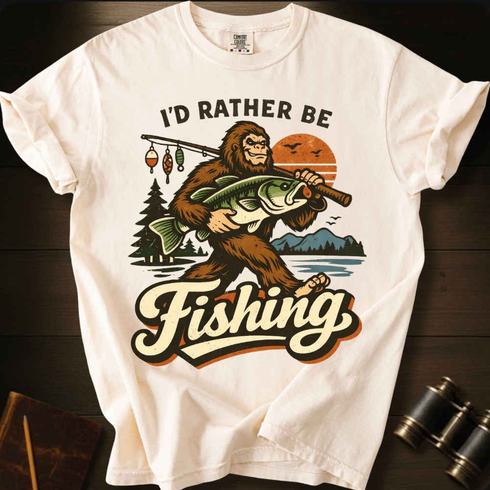 I´d Rather Be Fishing T-shirt