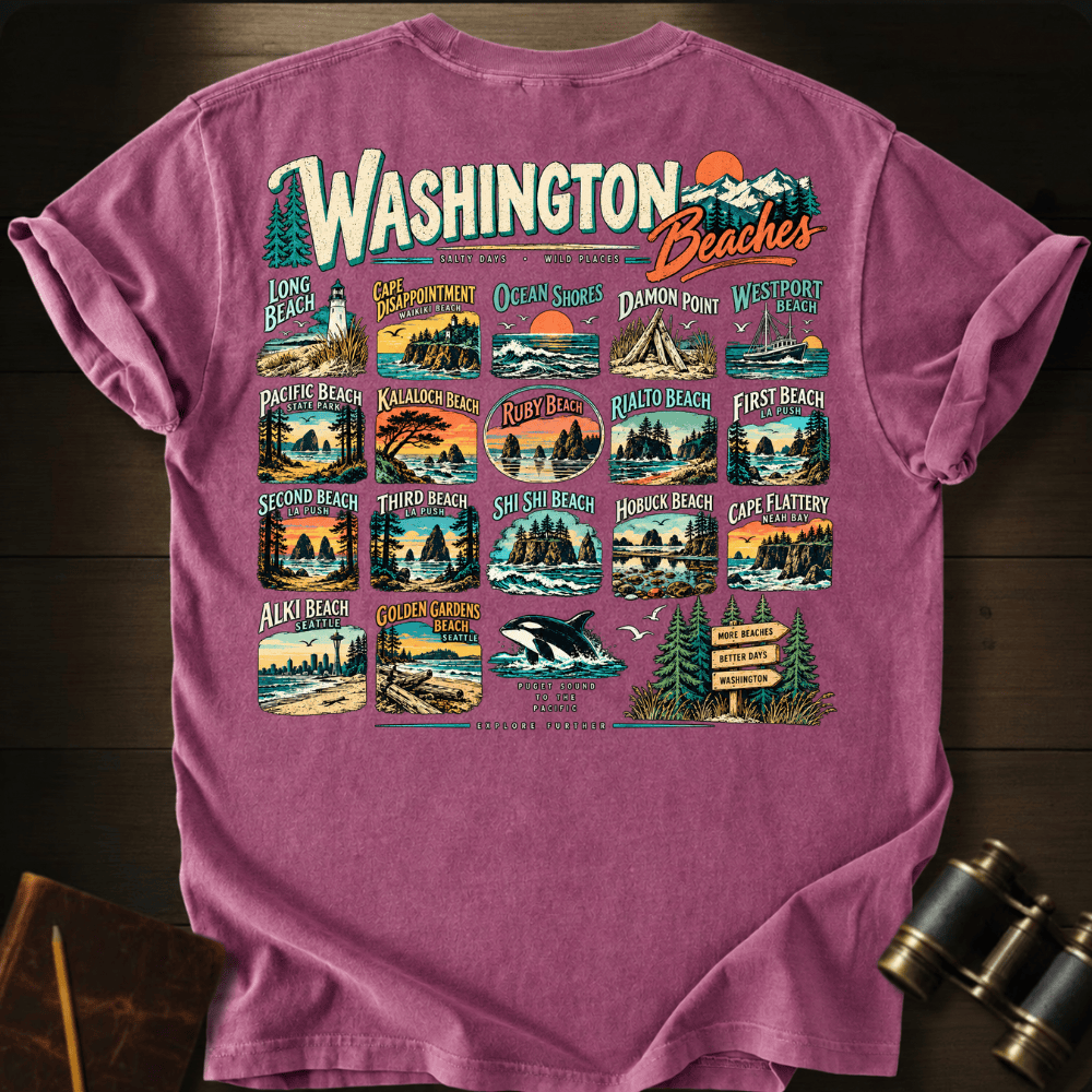 Washington Beaches T-shirt
