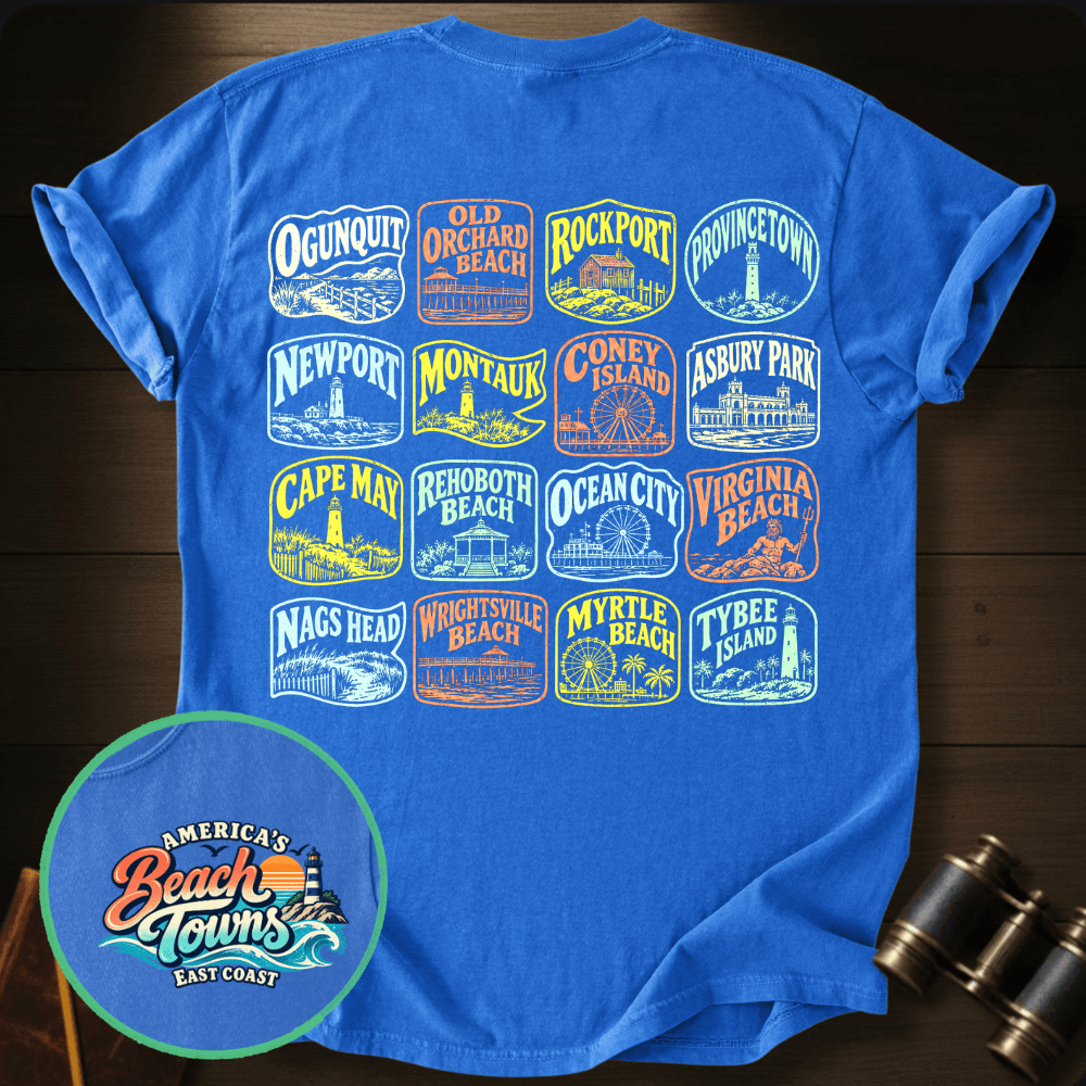 East Coast Beaches T-shirt