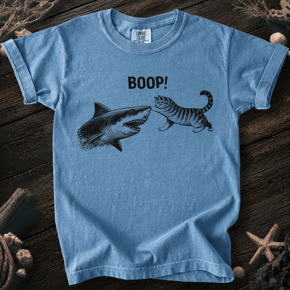 Cat Boops the Shark  Youth Tee
