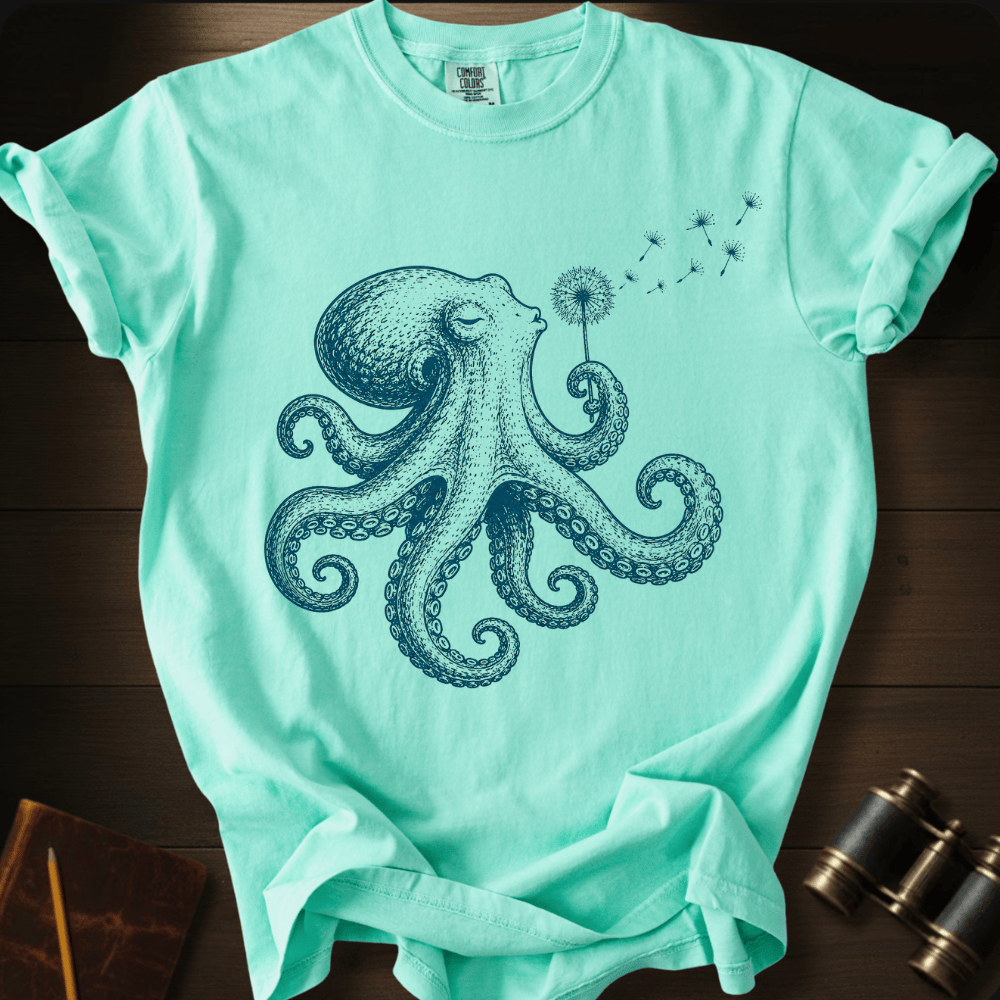 Octopus Blowing Wishes T-shirt