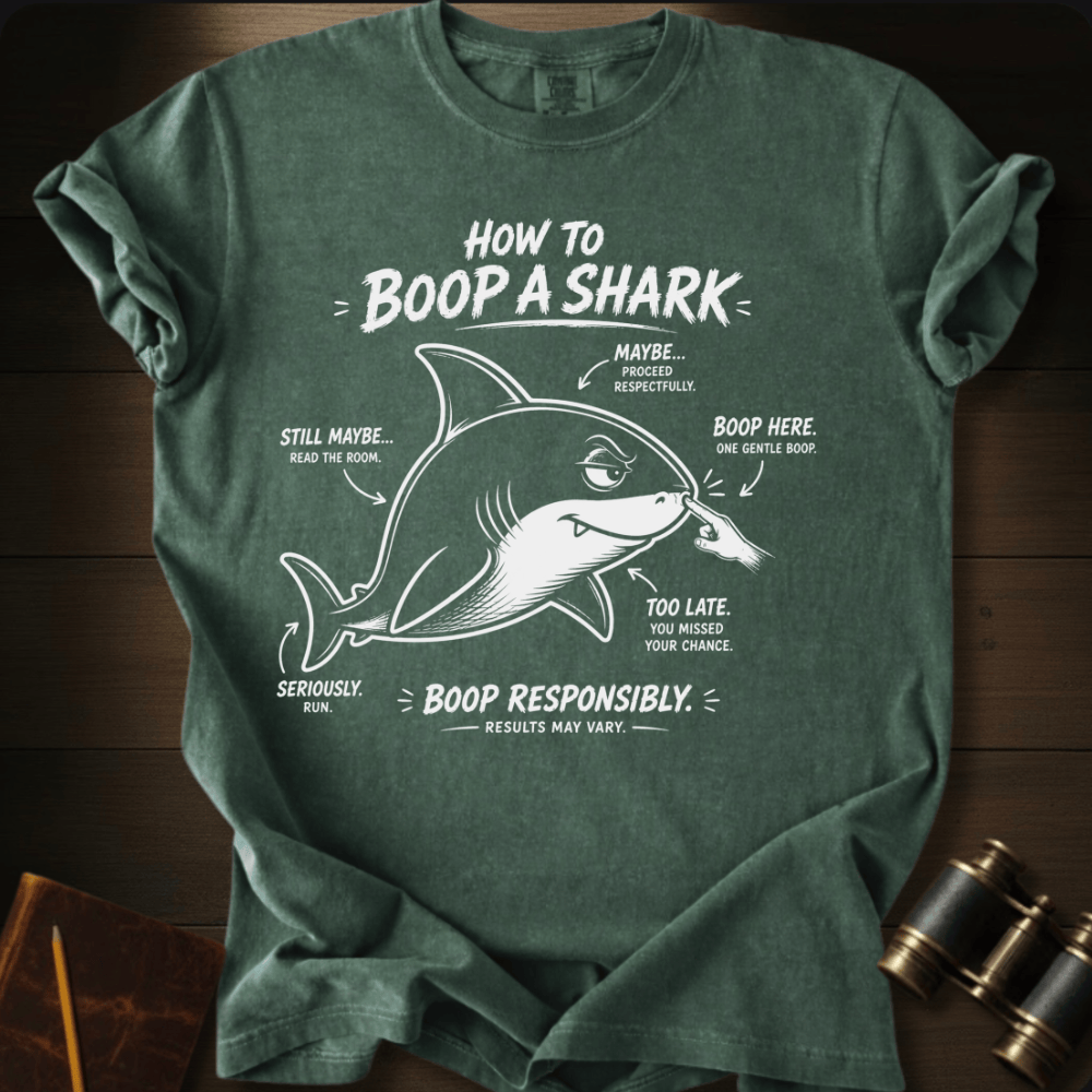 How to Boop a Shark T-shirt