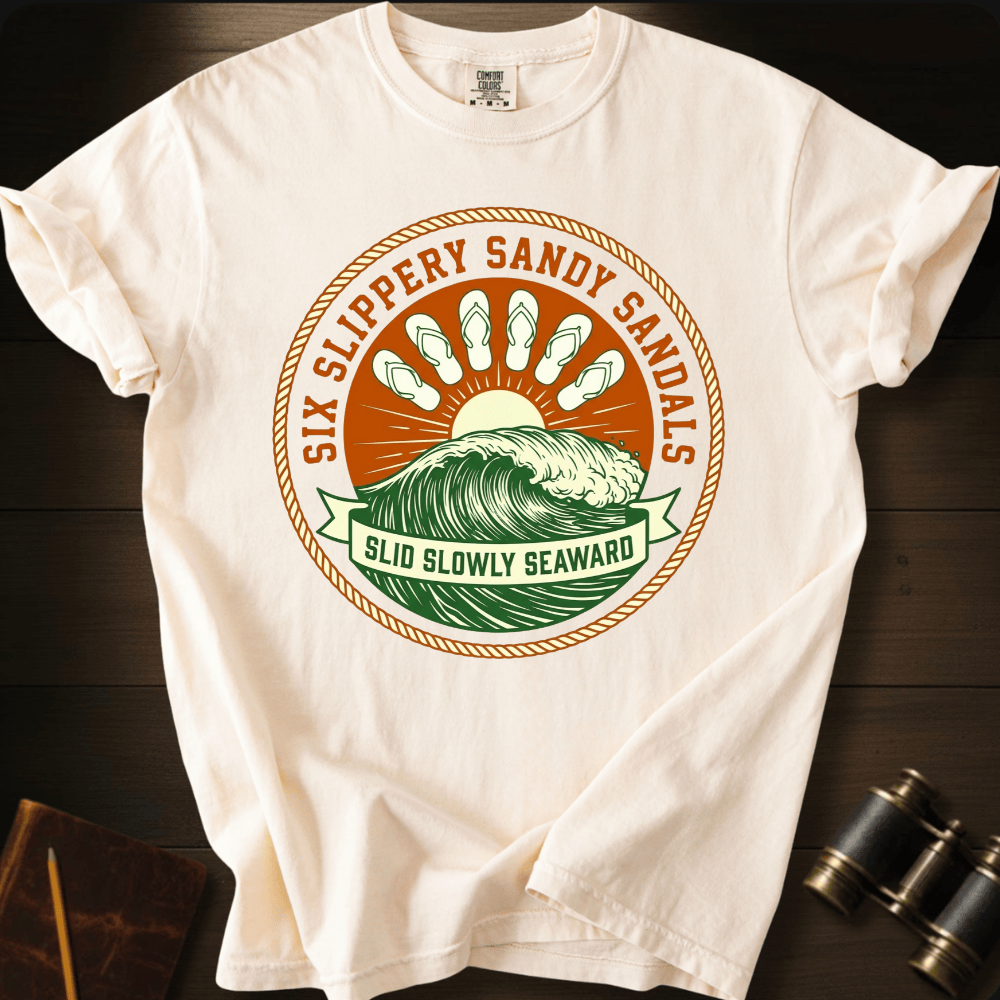 Six Slippery Sandals T-shirt