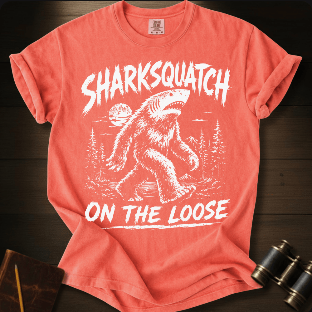 Sharksquatch On The Loose T-shirt