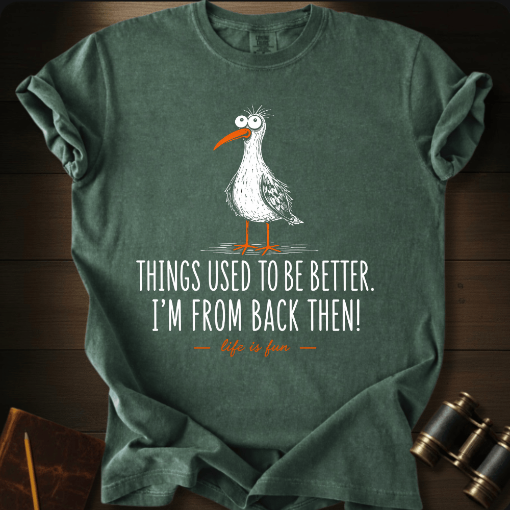 I'm From Back Then ocean graphic on a Comfort Colors unisex tee – Full Sail Marine nautical apparel