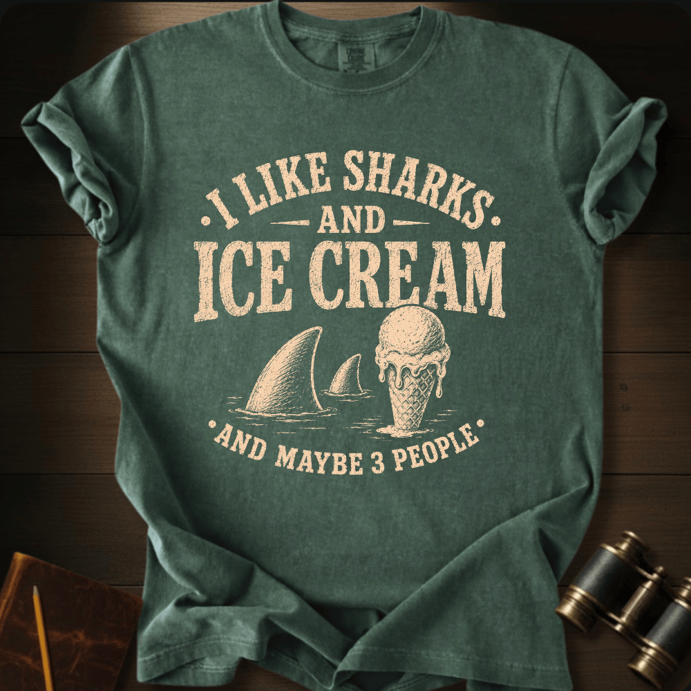 I Like Sharks and Ice Cream T-shirt