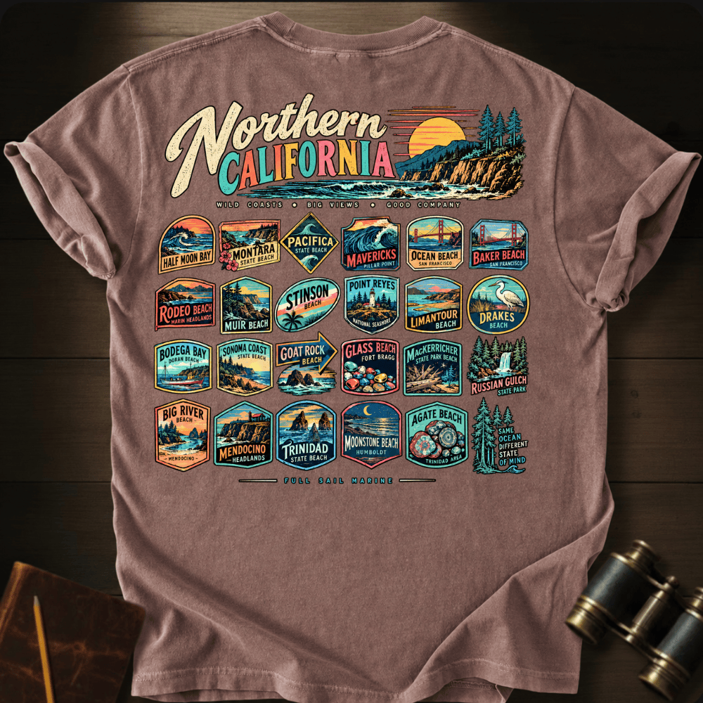 Northern California 3 T-shirt