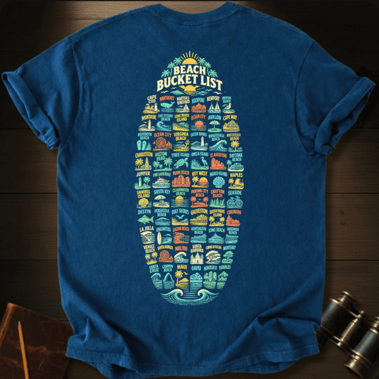 The Beach Bucket List T-shirt