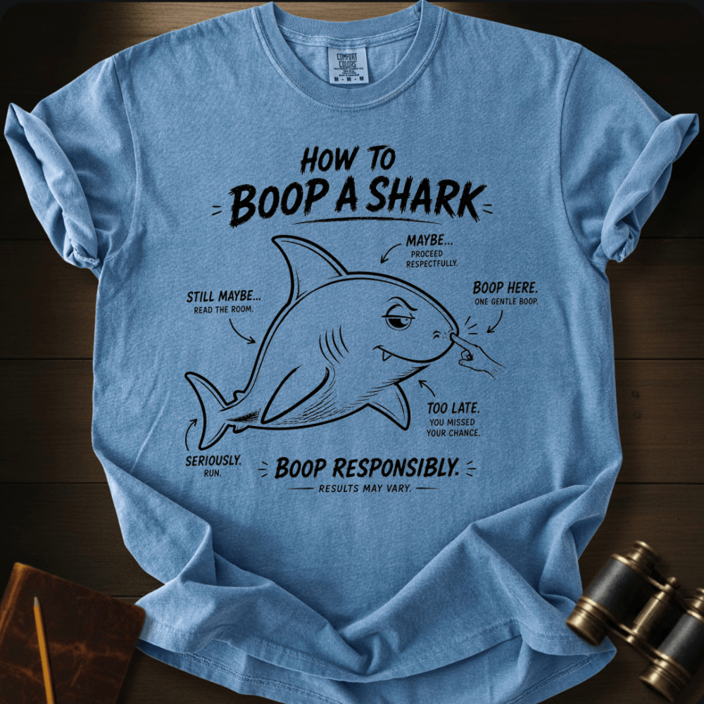 How to Boop a Shark T-shirt