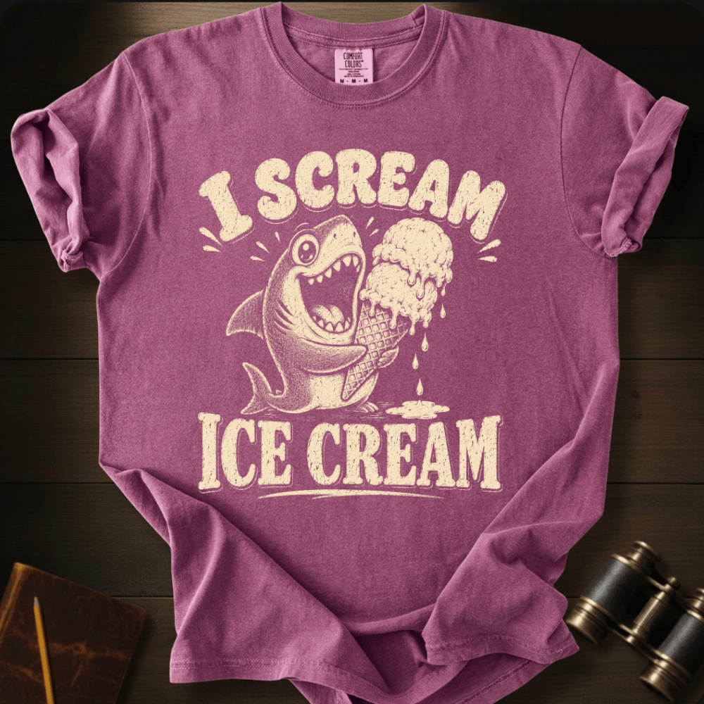 Shark I Scream Ice - Cream  T-shirt