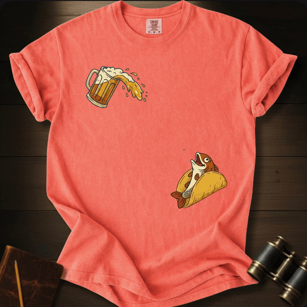 Beer and Fish Taco T-shirt