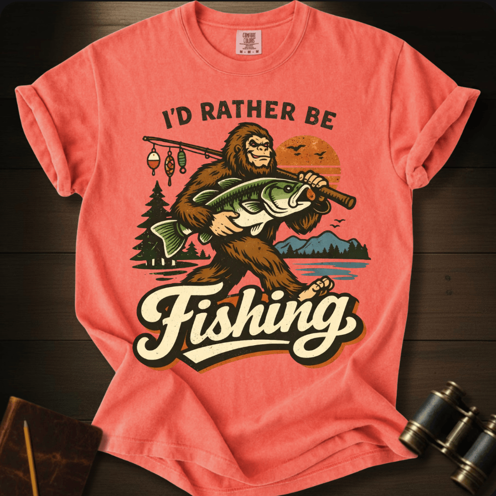 I´d Rather Be Fishing T-shirt