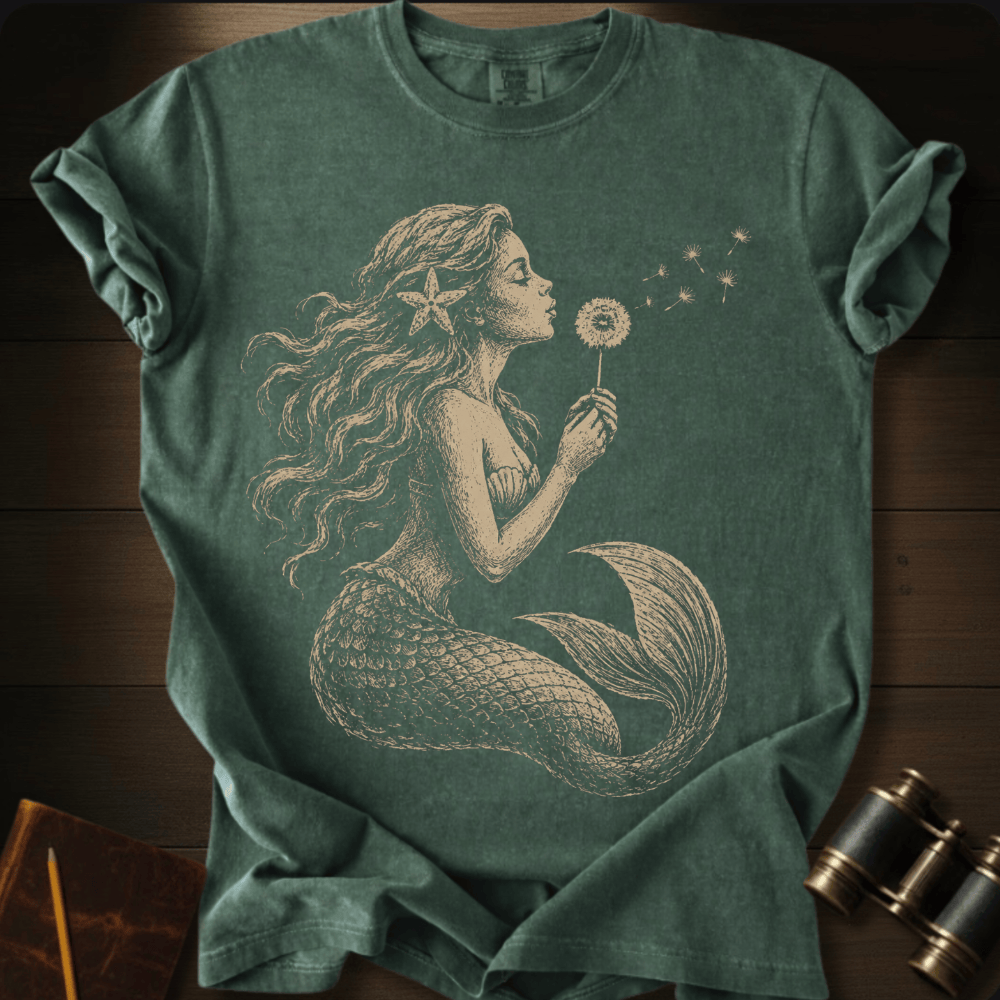 Mermaid Blowing Wishes T-shirt