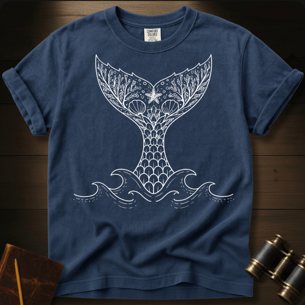 Tidekeeper ocean tide graphic on a Comfort Colors unisex tee – Full Sail Marine nautical apparel