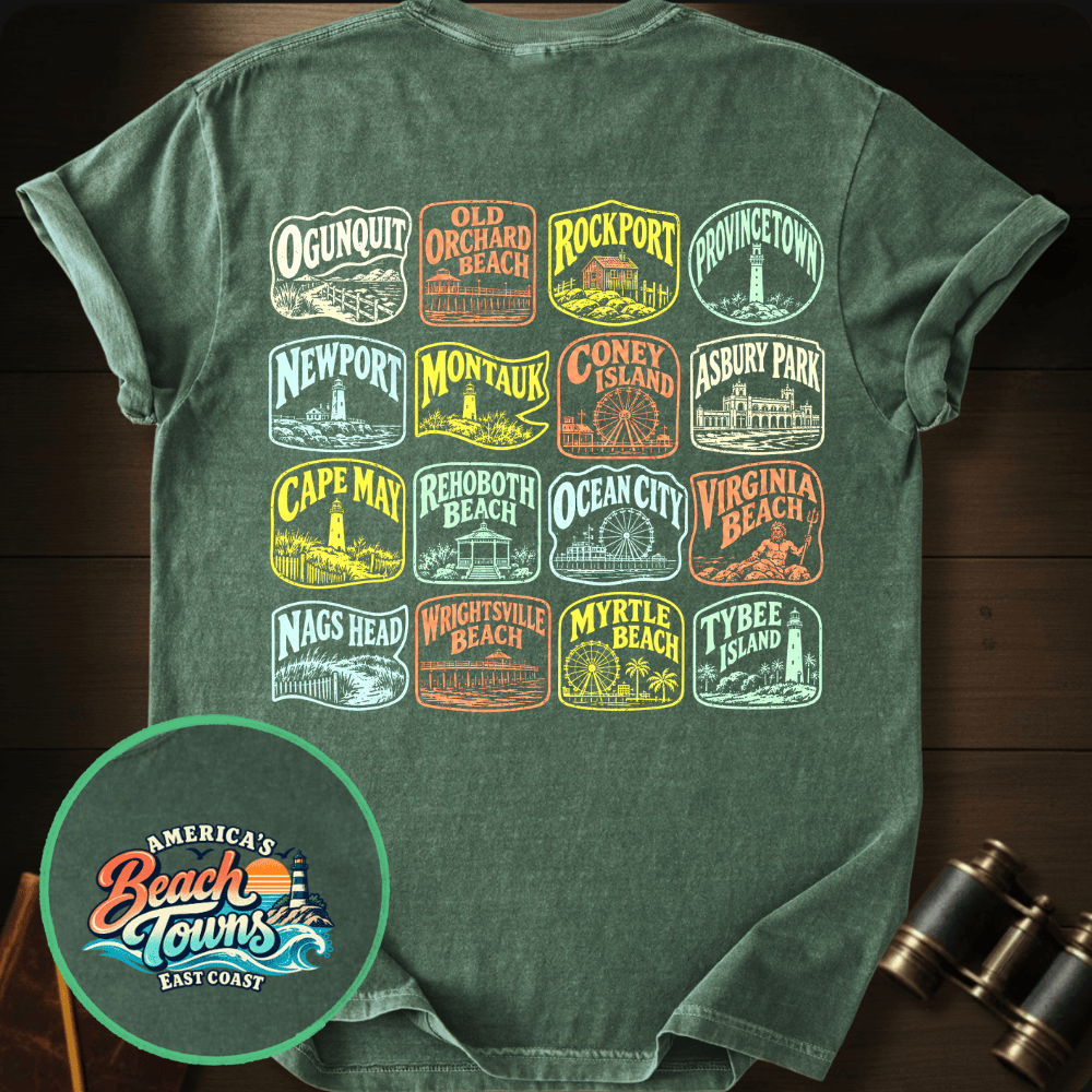 East Coast Beaches T-shirt