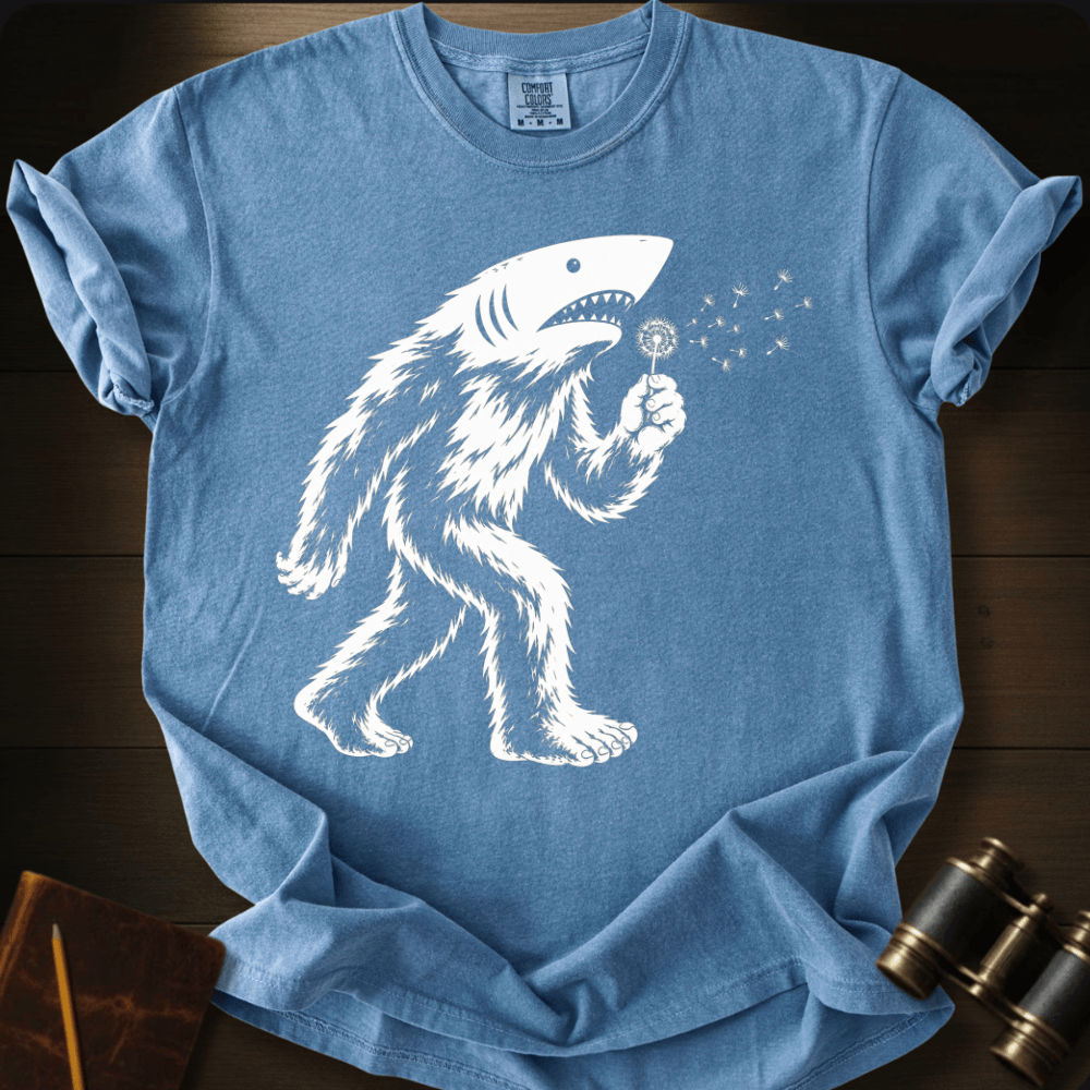 Sharksquatch Blowing WishesT-shirt