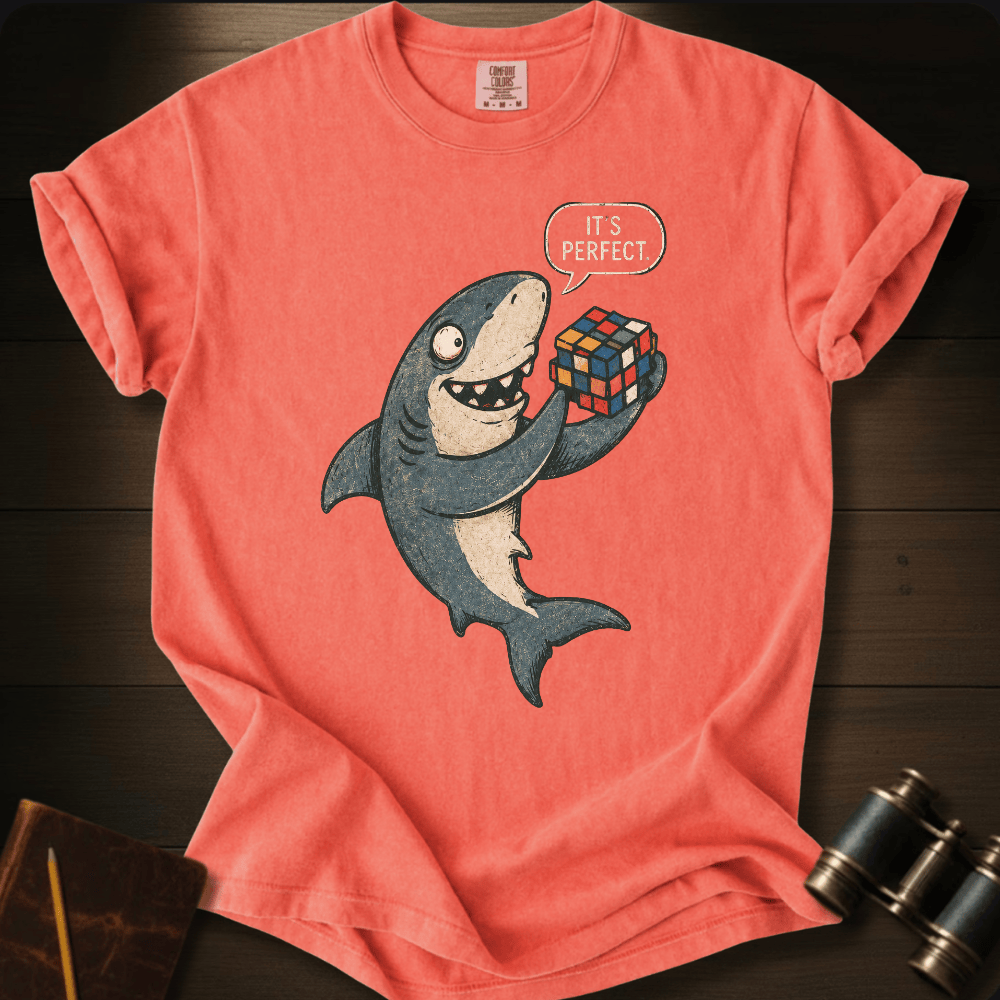 Shark and Rubik´s Cube T-shirt