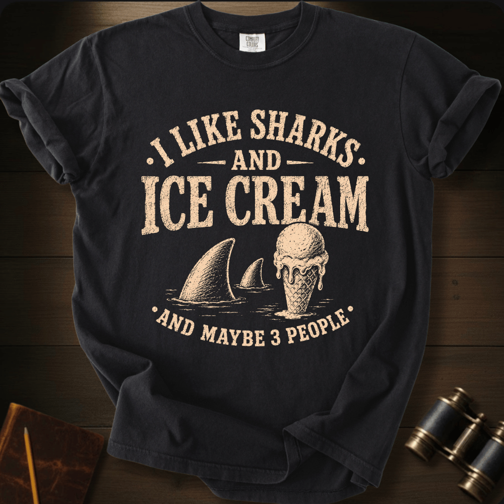 I Like Sharks and Ice Cream T-shirt