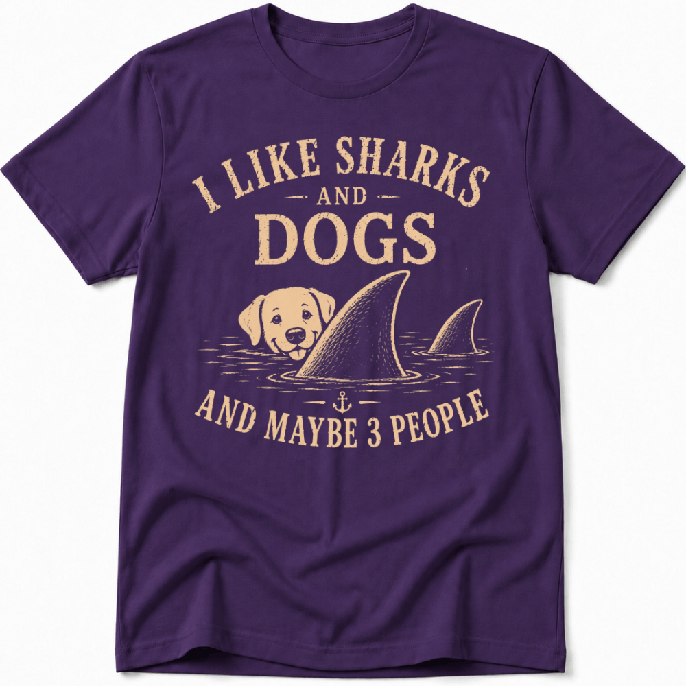 I Like Sharks and Dogs Tee