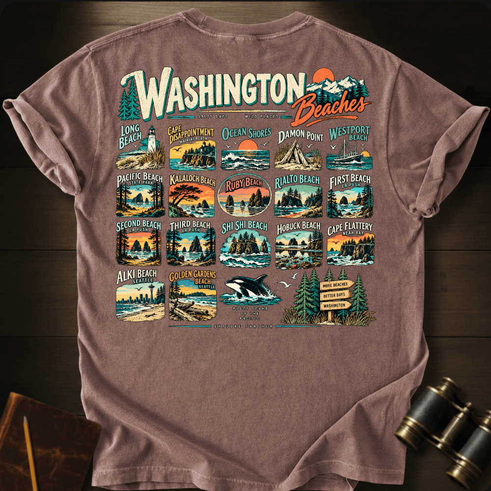 Washington Beaches T-shirt