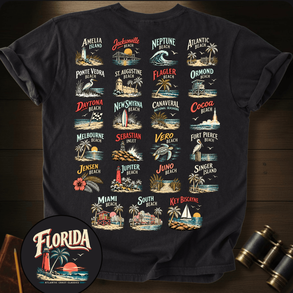 Florida - Atlantic Coast Beaches T-shirt