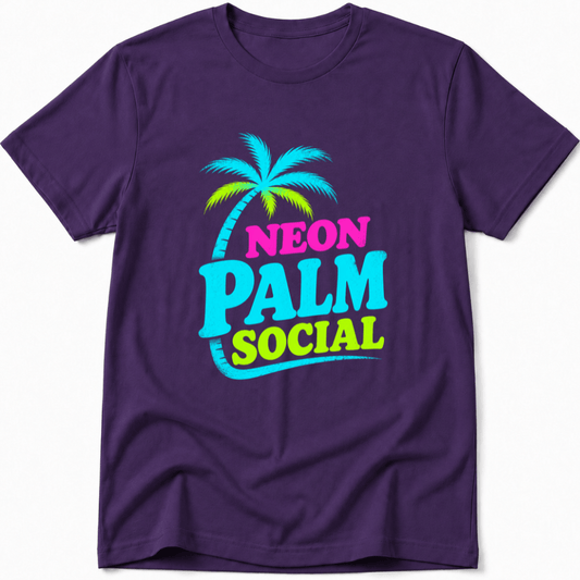 Neon Palm Social Tee