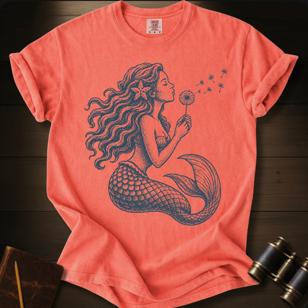 Mermaid Blowing Wishes T-shirt