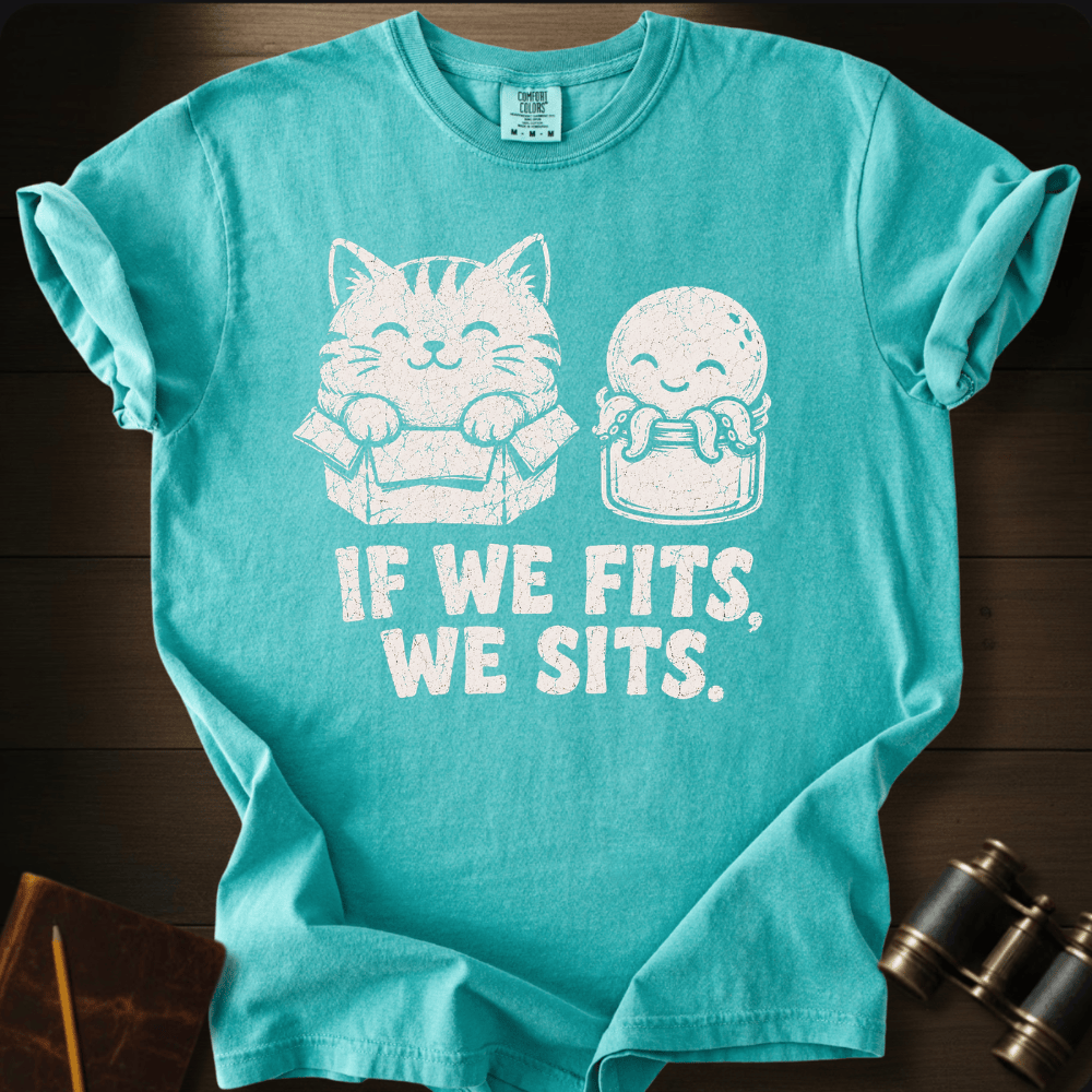 If we Fits We Sits T-shirt