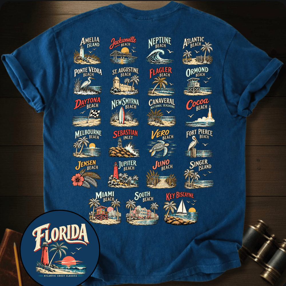 Florida - Atlantic Coast Beaches T-shirt