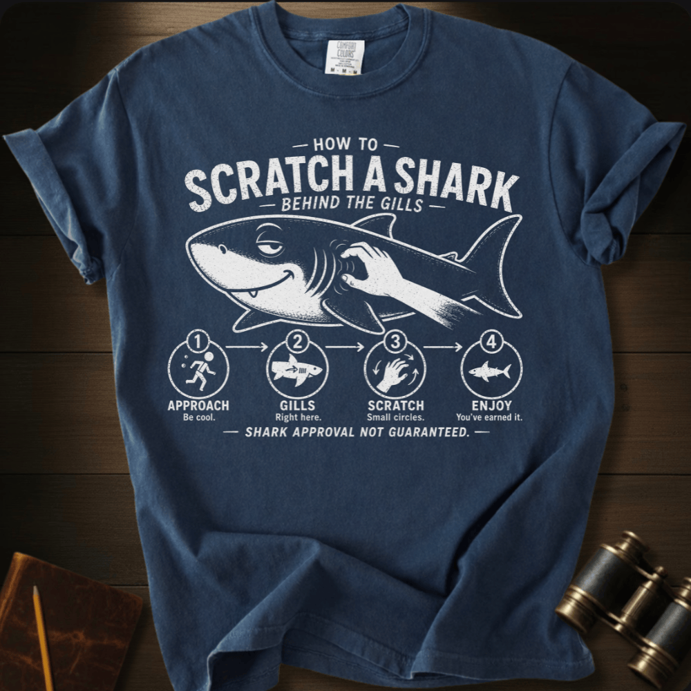 How to Scratch a Shark  T-shirt