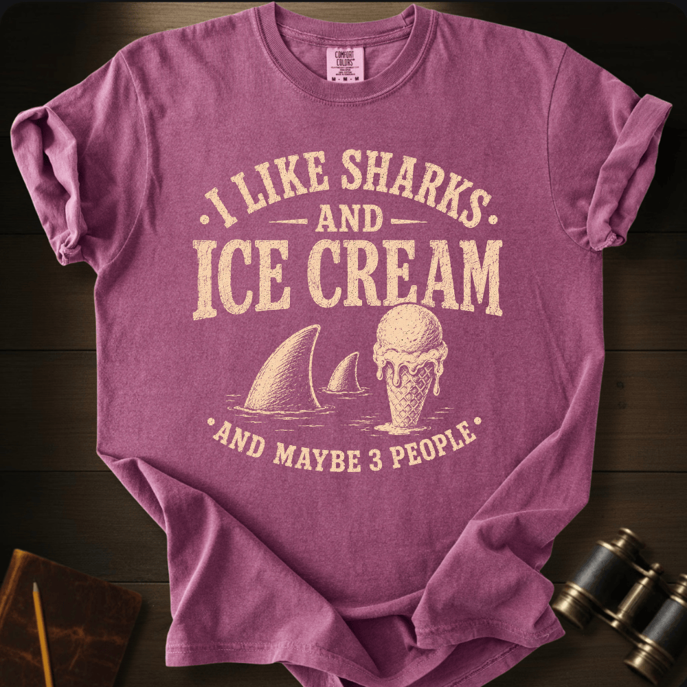 I Like Sharks and Ice Cream T-shirt