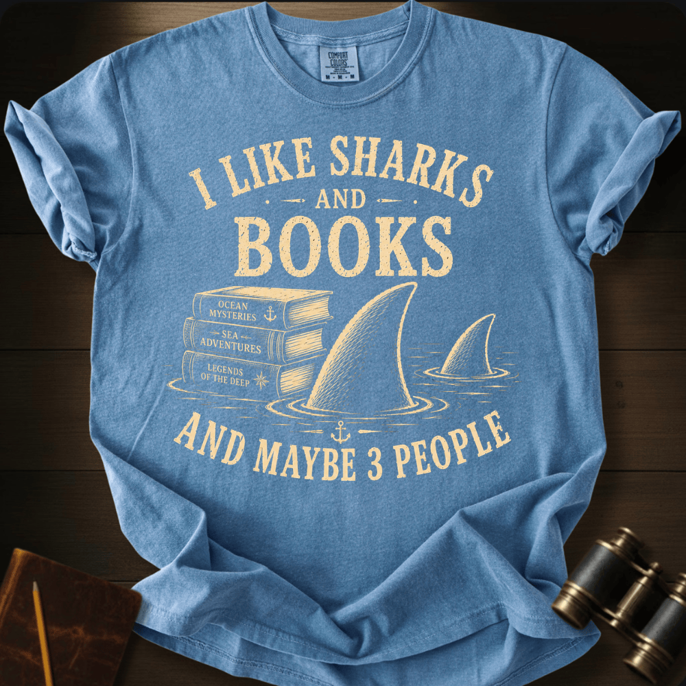 I Like Sharks and Flamingos T-shirt