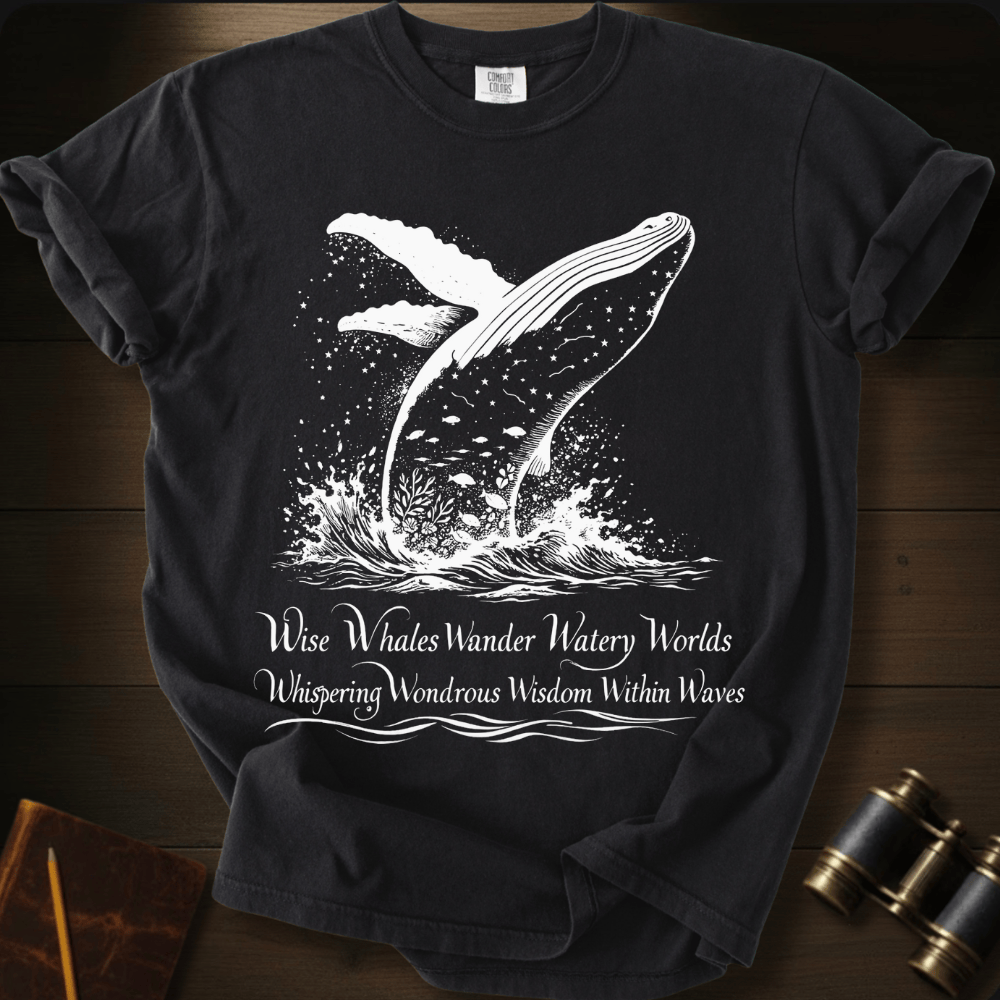 Wise Whales Wander T-shirt