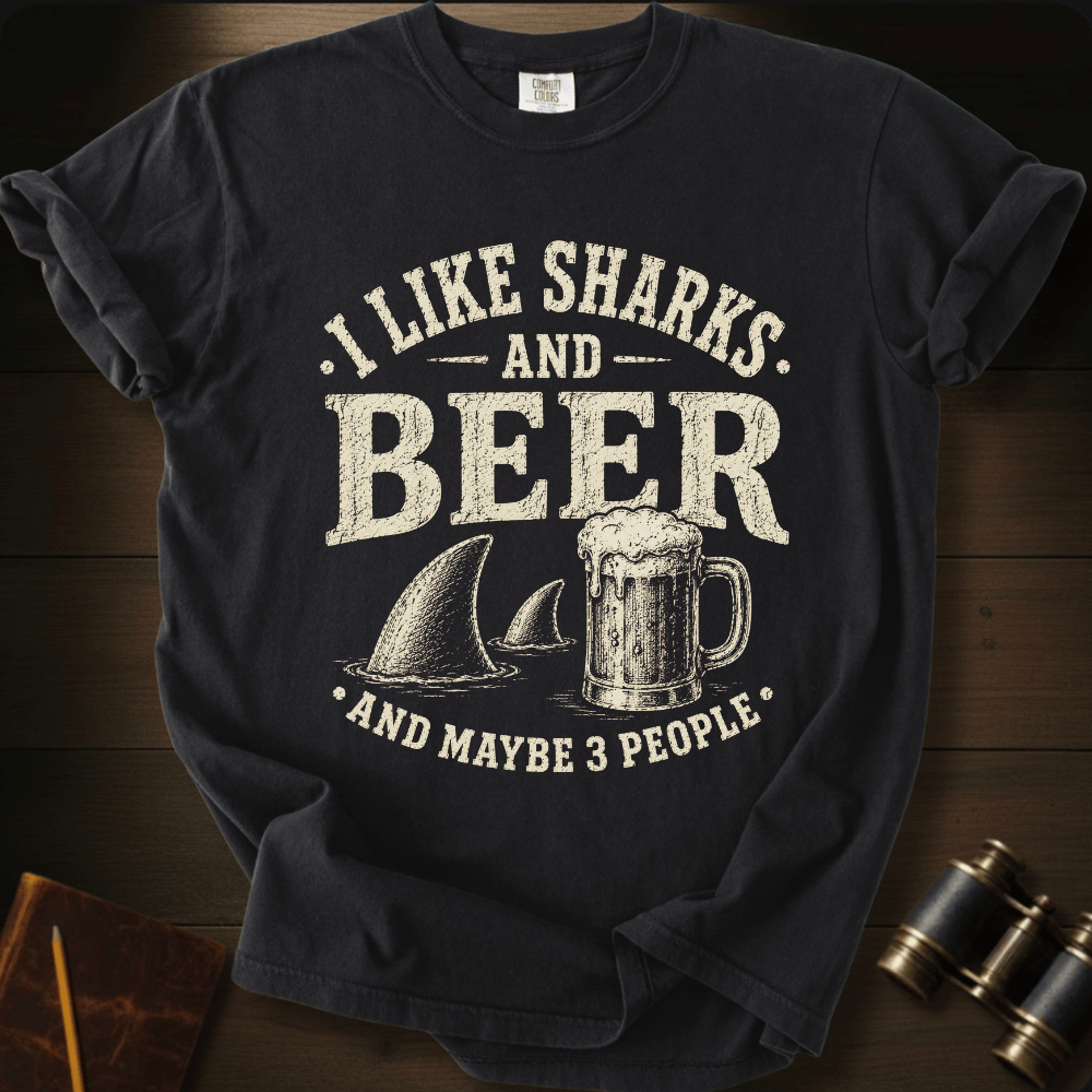 I Like Sharks and Beer T-shirt