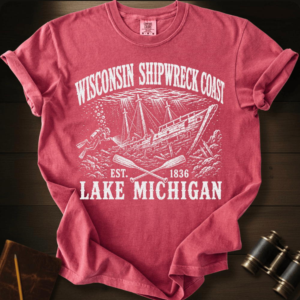 Wisconsin Shipwreck Coast - T-shirt
