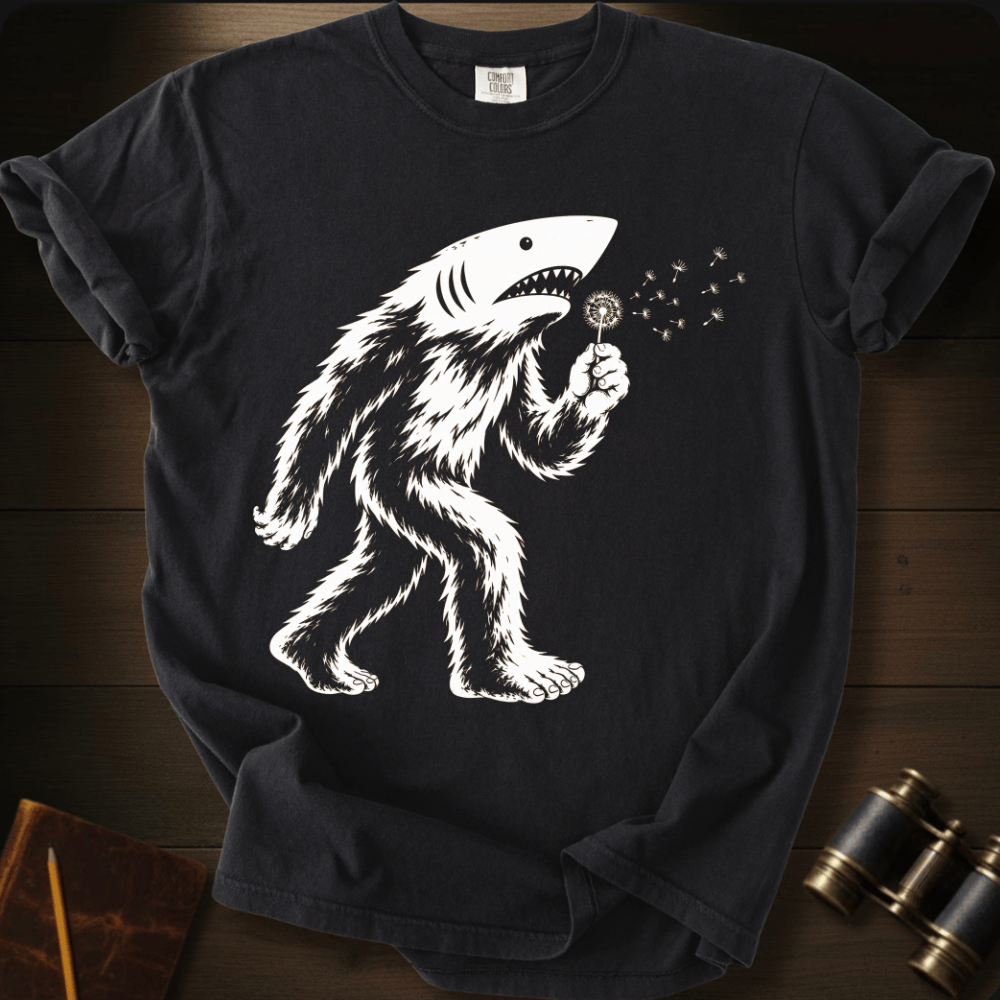 Sharksquatch Blowing WishesT-shirt