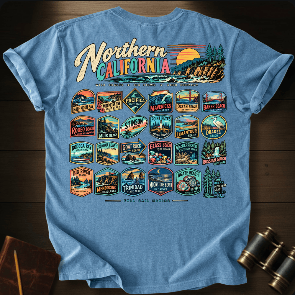 Northern California 3 T-shirt