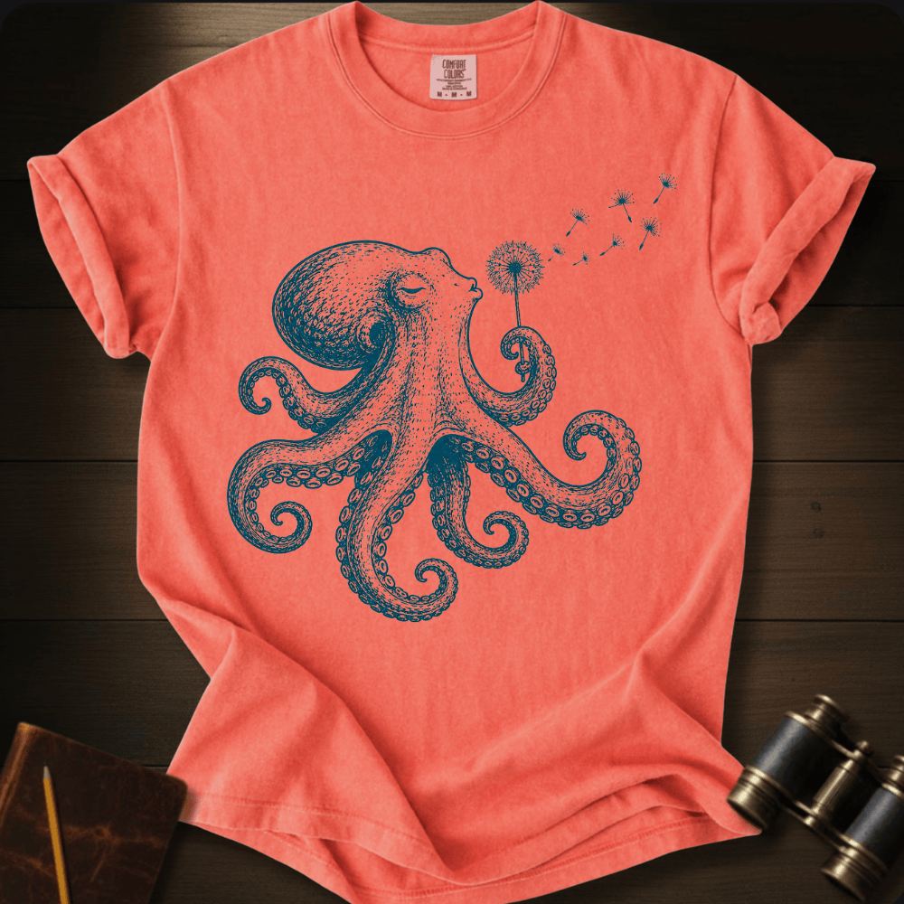 Octopus Blowing Wishes T-shirt