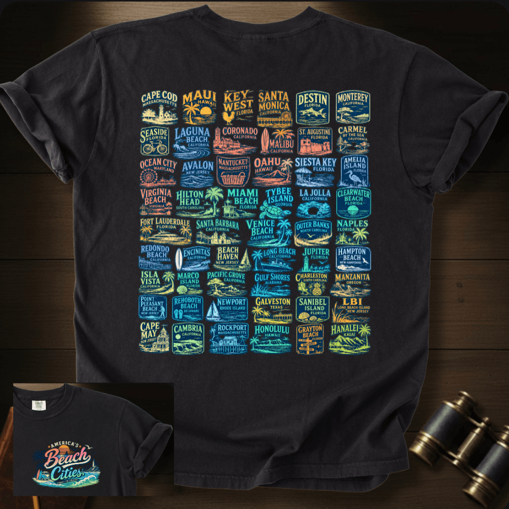 America´s Beach Cities T-shirt