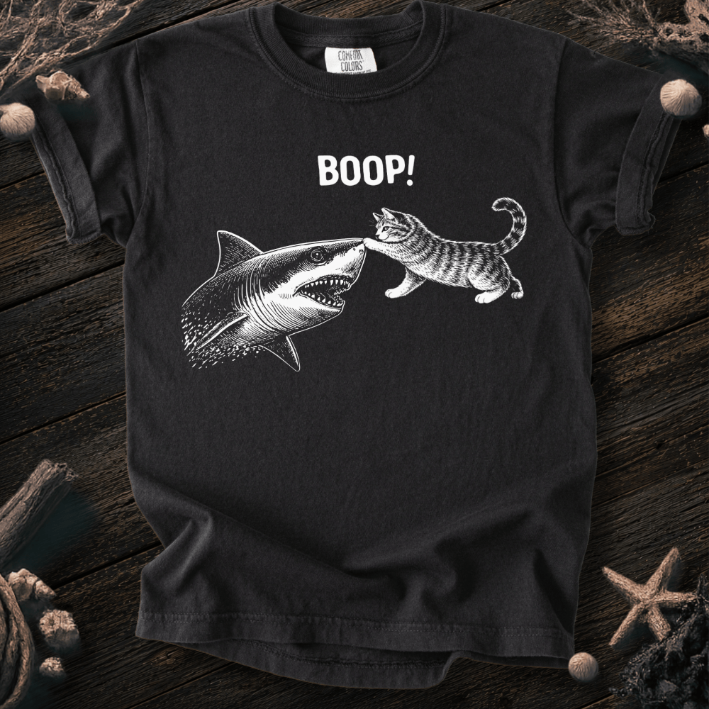 Cat Boops the Shark  Youth Tee