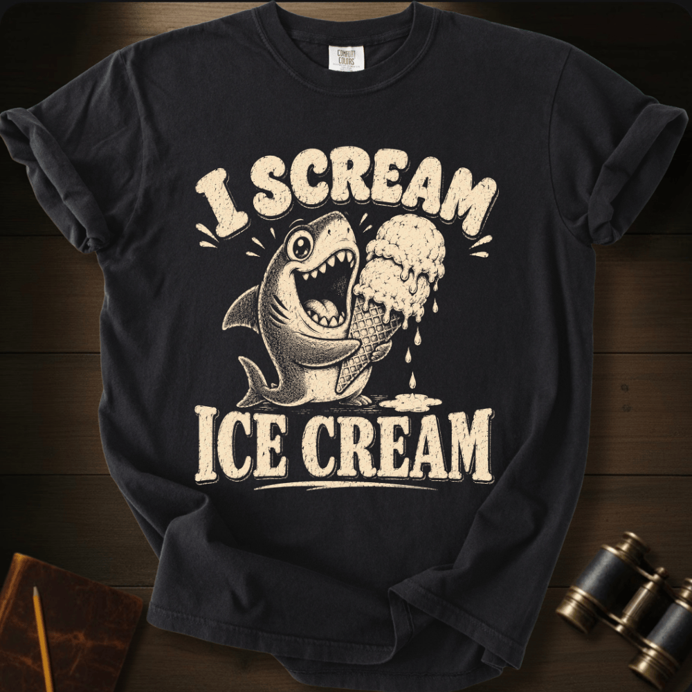 Shark I Scream Ice - Cream  T-shirt