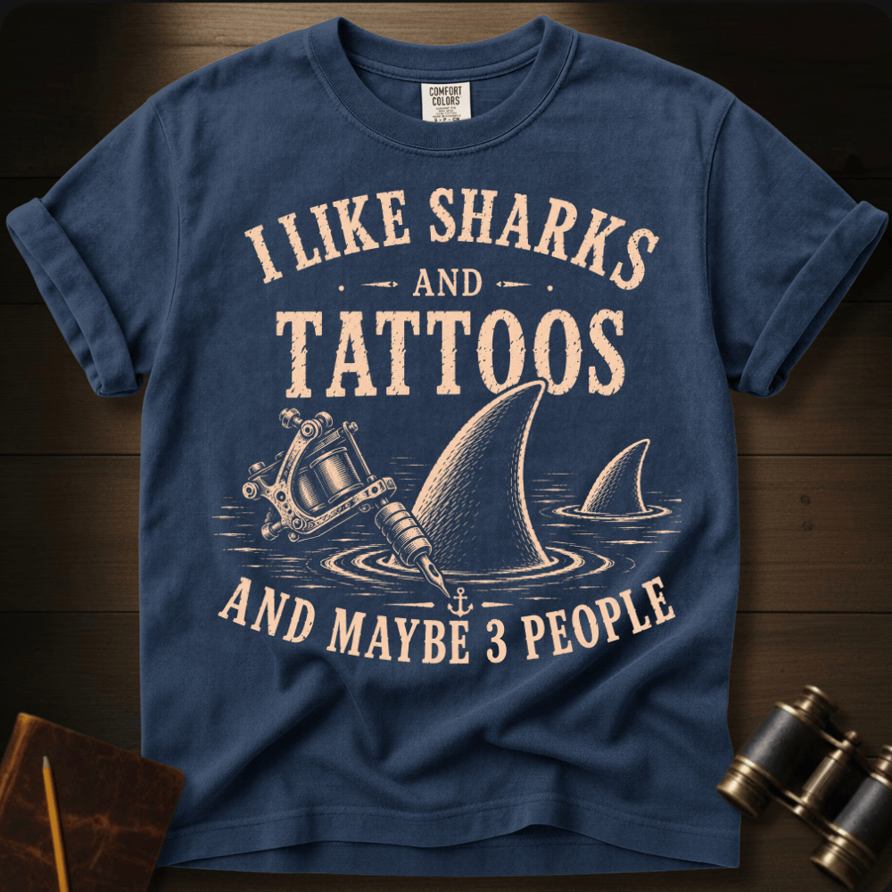 I Like Sharks and Tattoos T-shirt