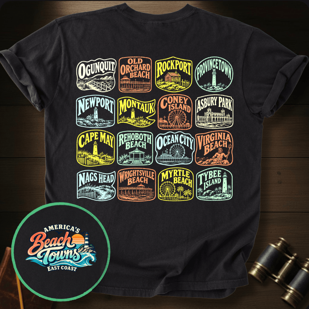 East Coast Beaches T-shirt