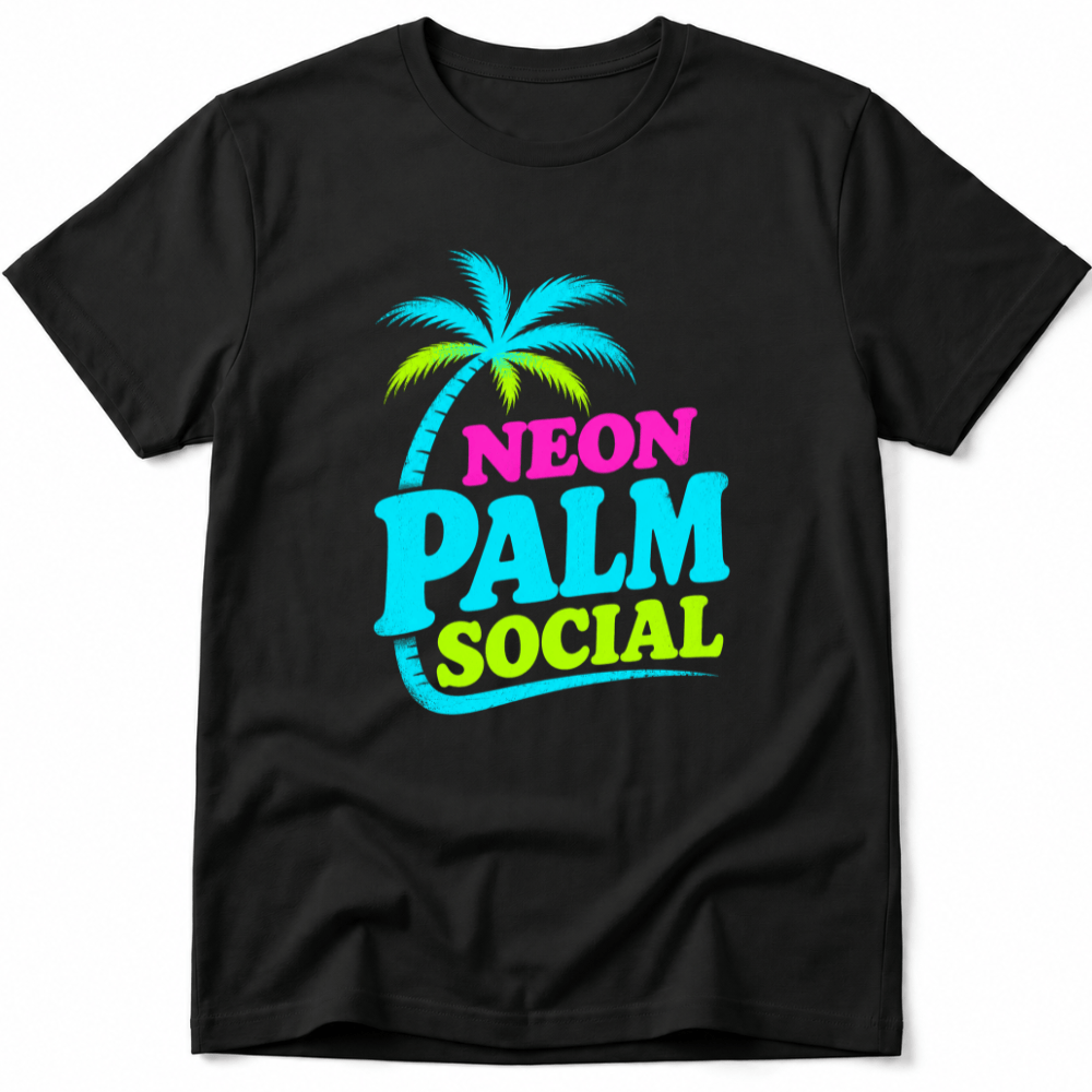 Neon Palm Social Tee