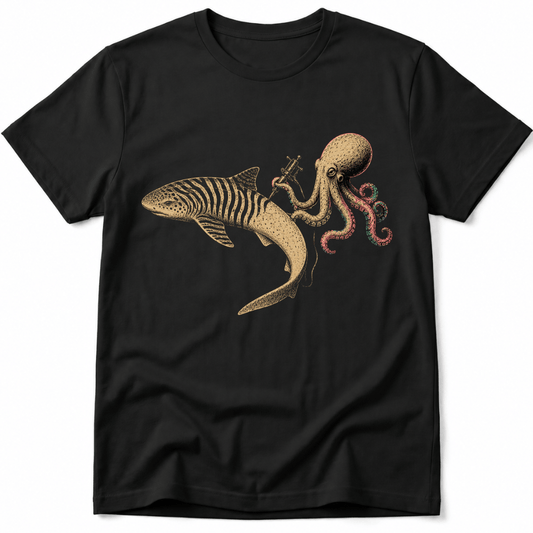 Shark Zebra Tattoo Tee