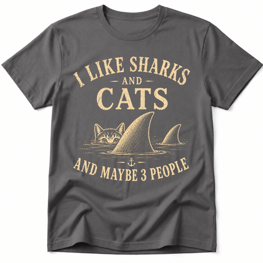 I Like Sharks and Cats Tee